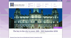 Desktop Screenshot of glasgowdoorsopenday.com